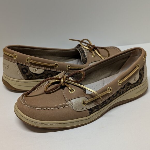 Sperry Top-Sider Angelfish Leopard Jacquard Boat Shoe - Picture 3 of 16